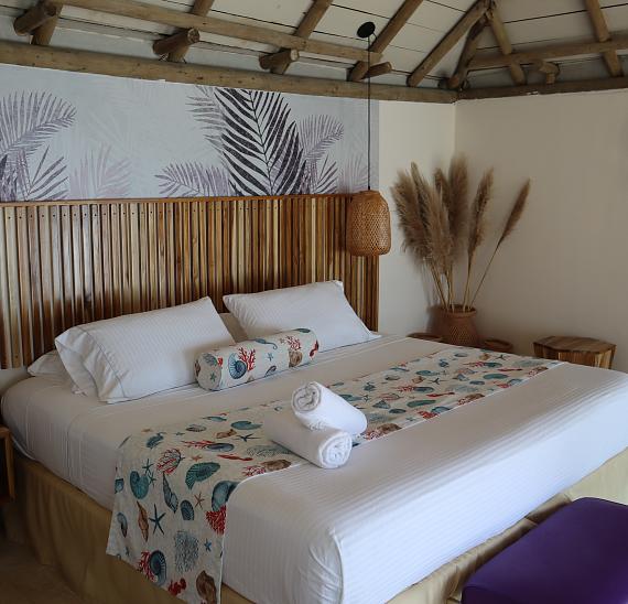 Cabaña con vista al mar