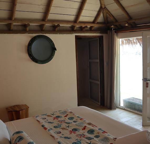 Cabaña con vista al mar