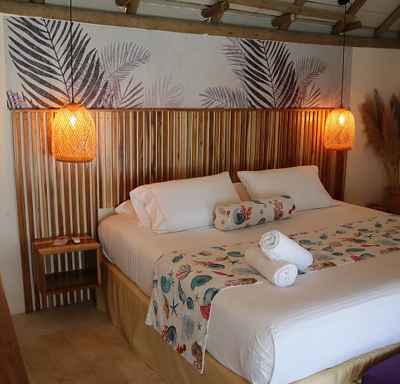 Cabaña con vista al mar