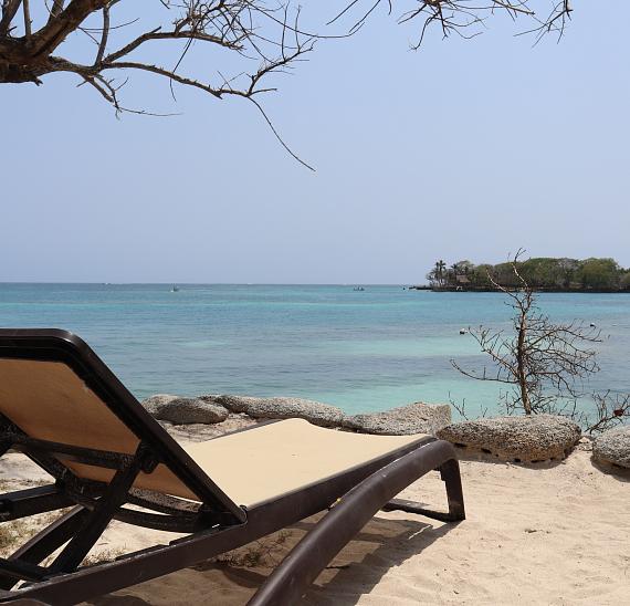 Cabaña con vista al mar