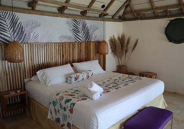 Cabaña con vista al mar