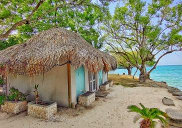 Cabaña con vista al mar