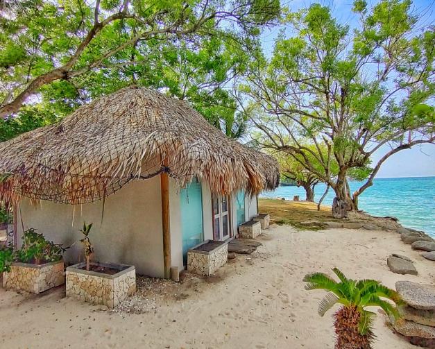 Cabaña con vista al mar