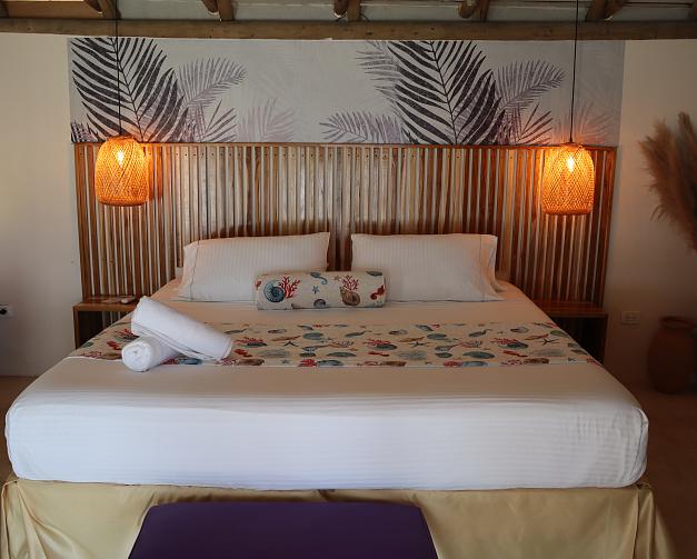 Cabaña con vista al mar